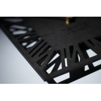 Nástenné hodiny loft piccolo štvorcové 30cm, čierna z219b